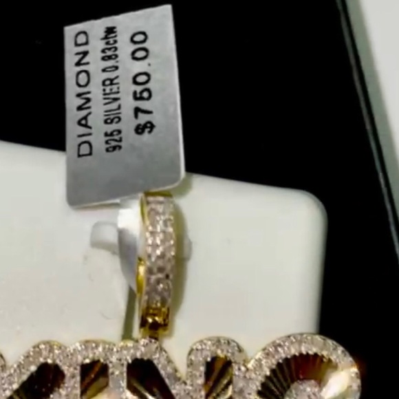 REAL DIAMOND King Custom made pendant charm .83ct Appraisal Incl. BEST GIFT SALE - Picture 6 of 7